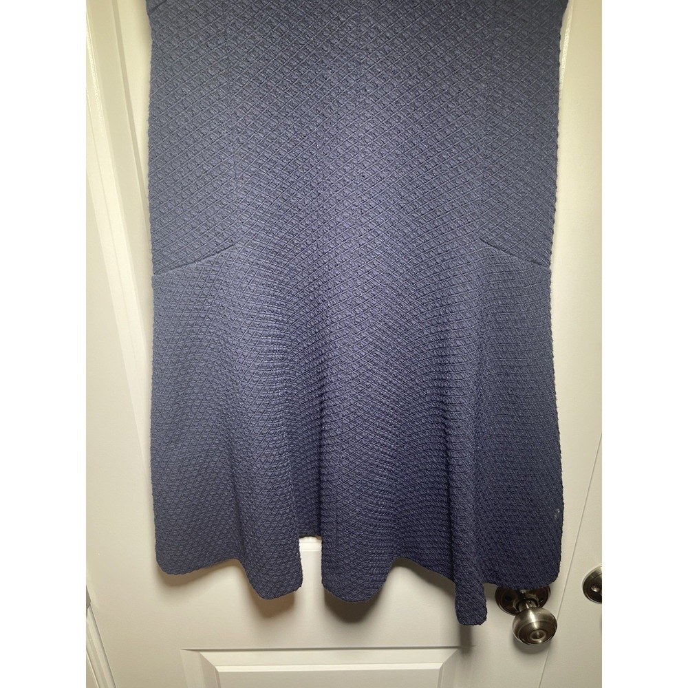 Womens Banana Republic Navy Blue Zipper Cap Sleeve A‎ Line  Dress Size 0 - Picture 3 of 11